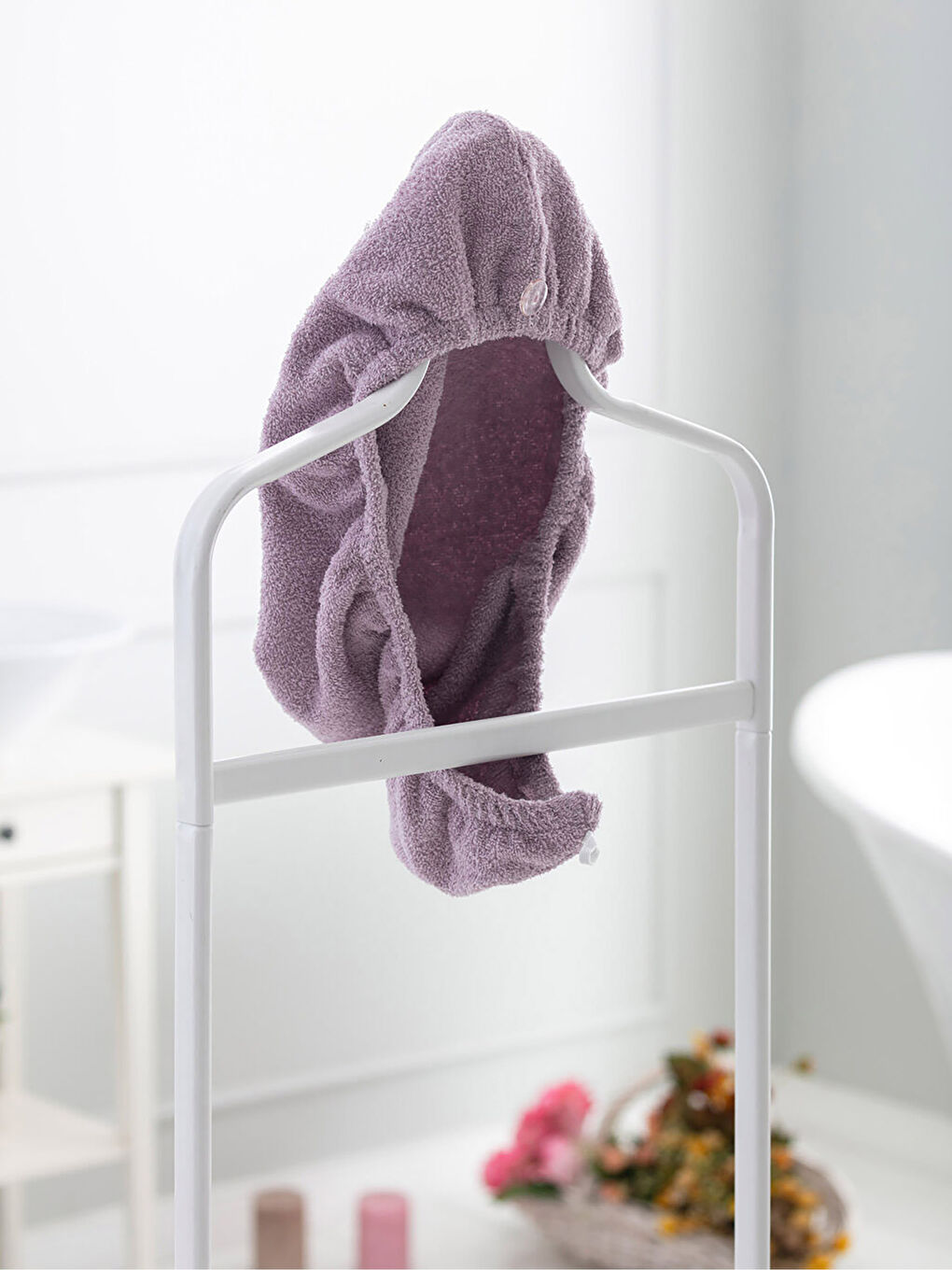 Lila Saç Havlusu