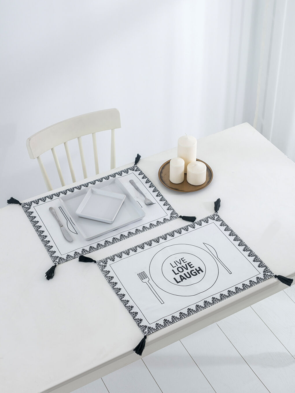 Черный Салфетка‑подставка (плейсмат)