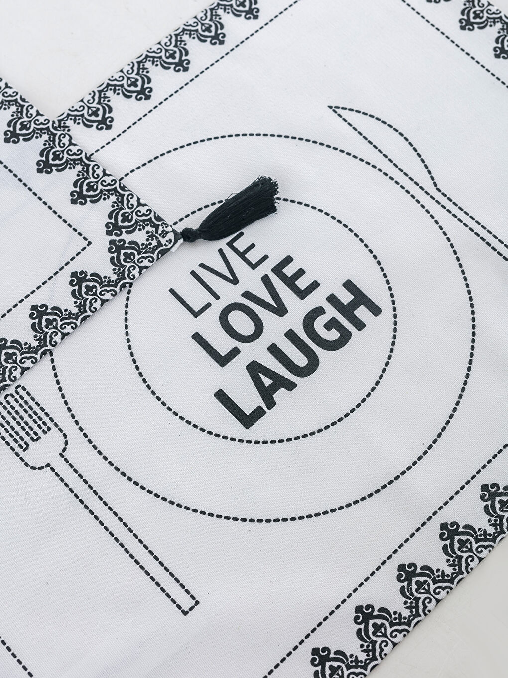 Черный Салфетка‑подставка (плейсмат)-1