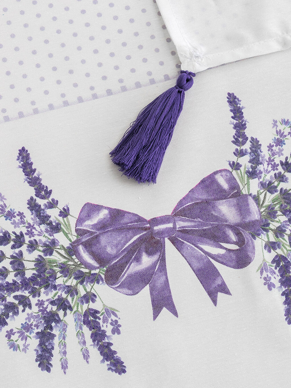 Mor Baskılı Masa Örtüsü-1