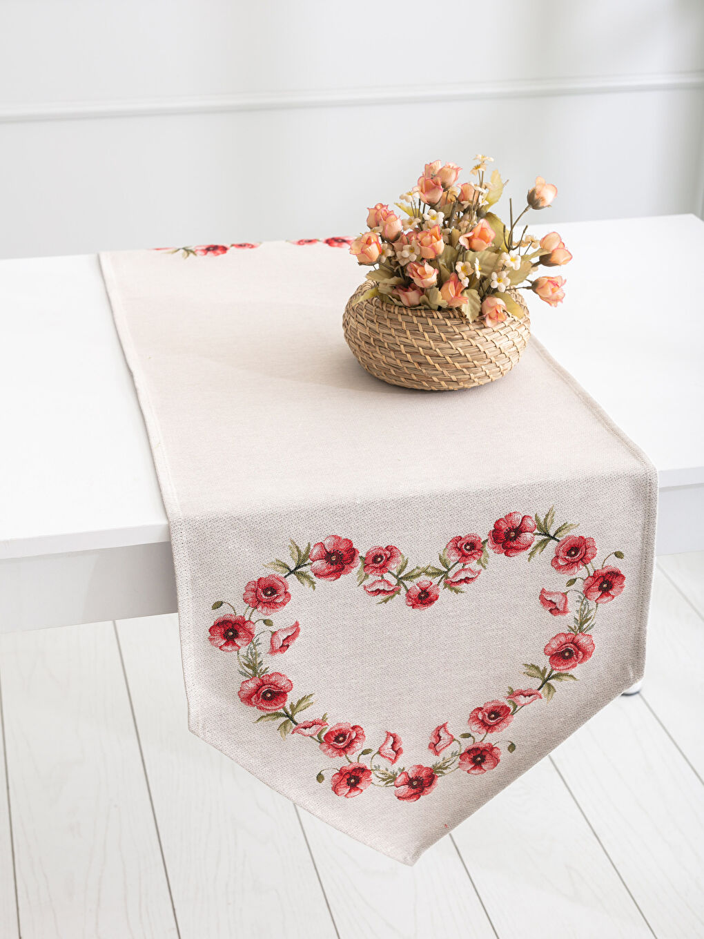 Chemin de table ROUGE