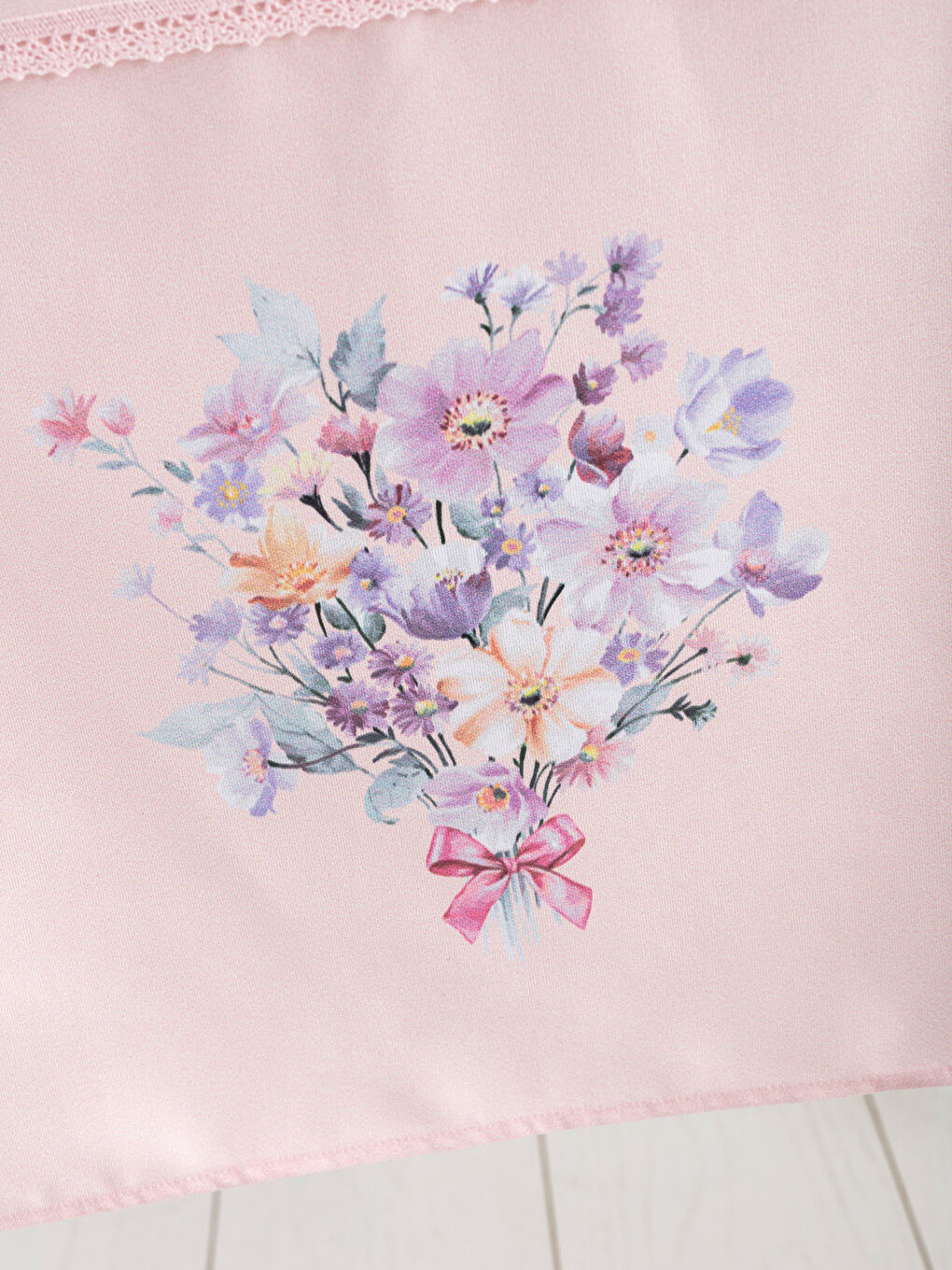 Pembe Baskılı Runner-1