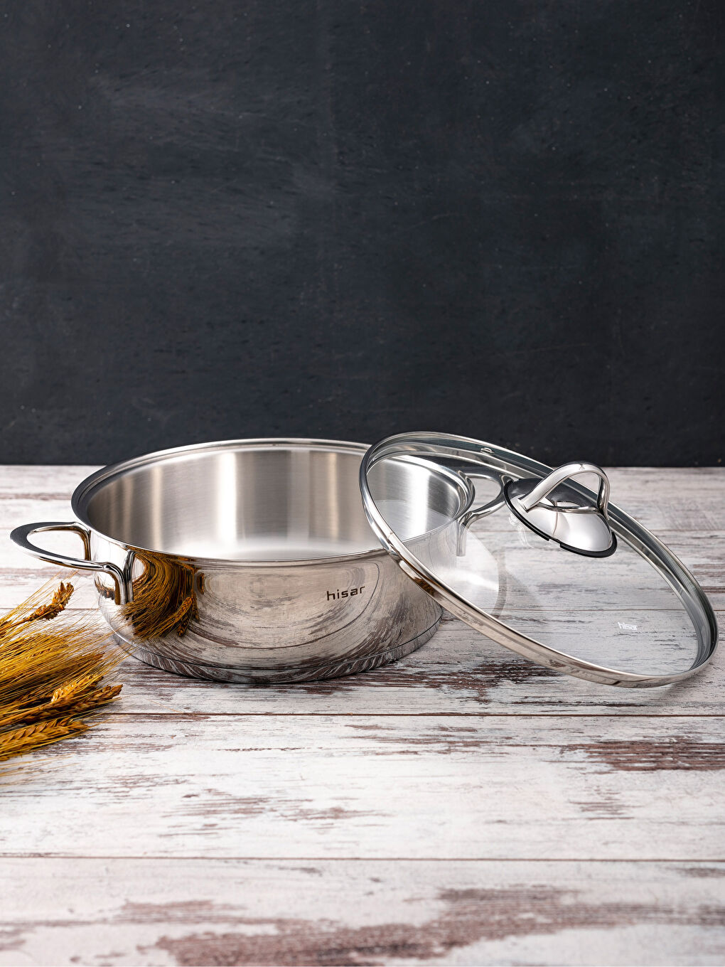 Ensemble poêle et casserole GRIS-1