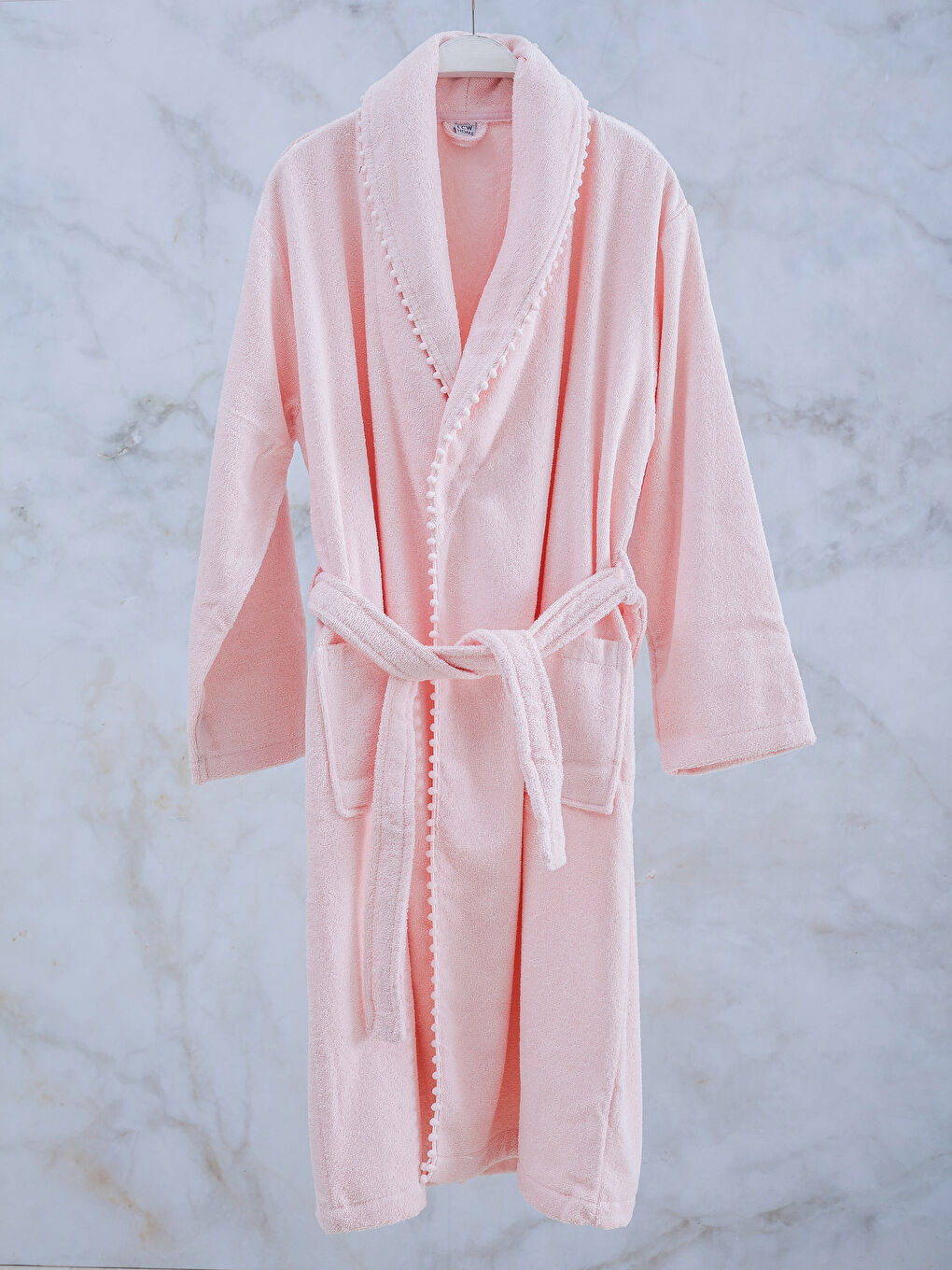 LCW HOME Unisex PINK Bathrobe -6KG542Z9-DRH