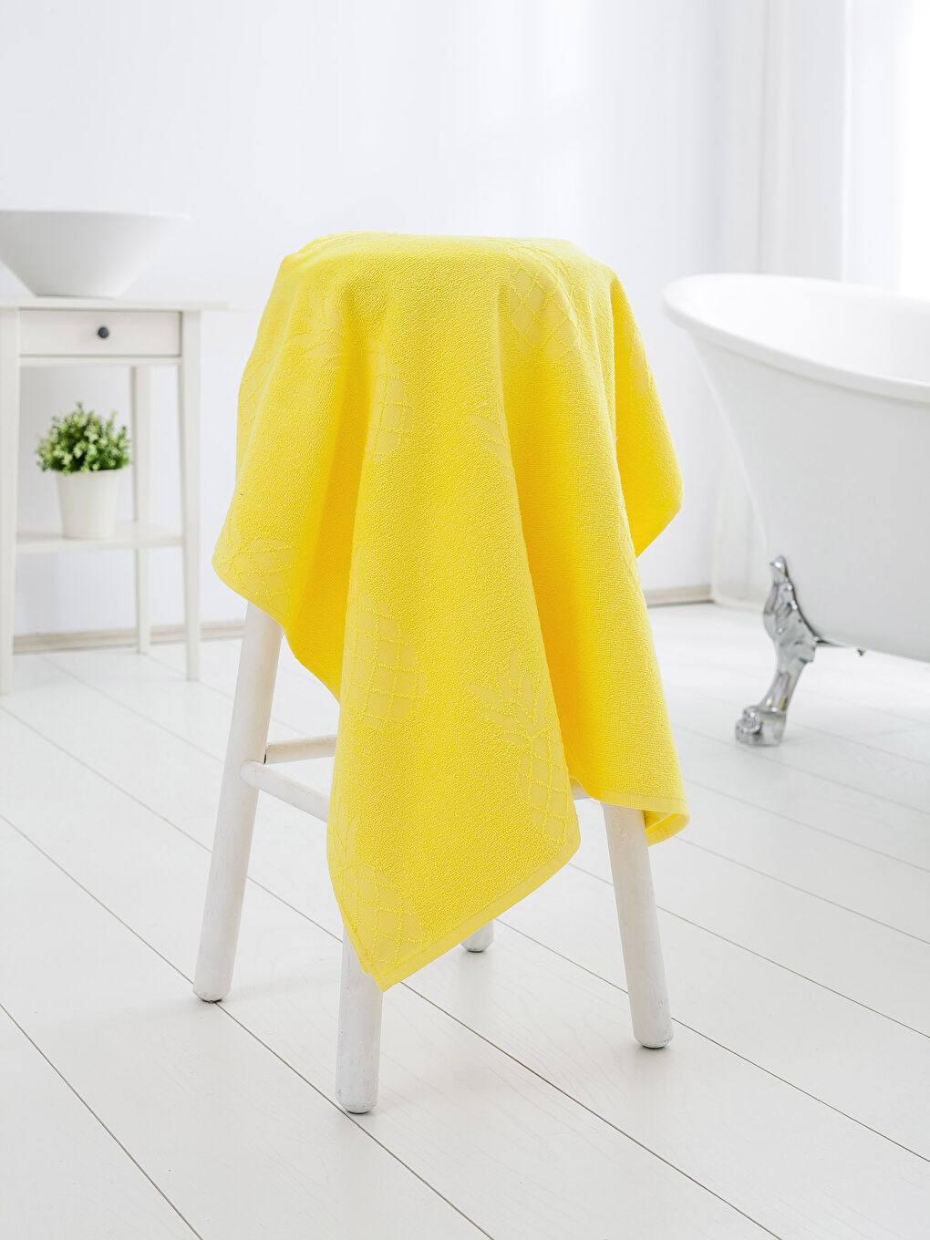 Serviette de bain JAUNE