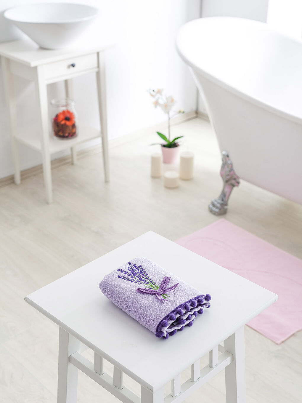 Serviette d'invité LILAS