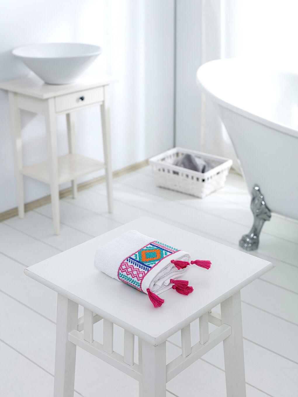 Serviette d'invité BLANC