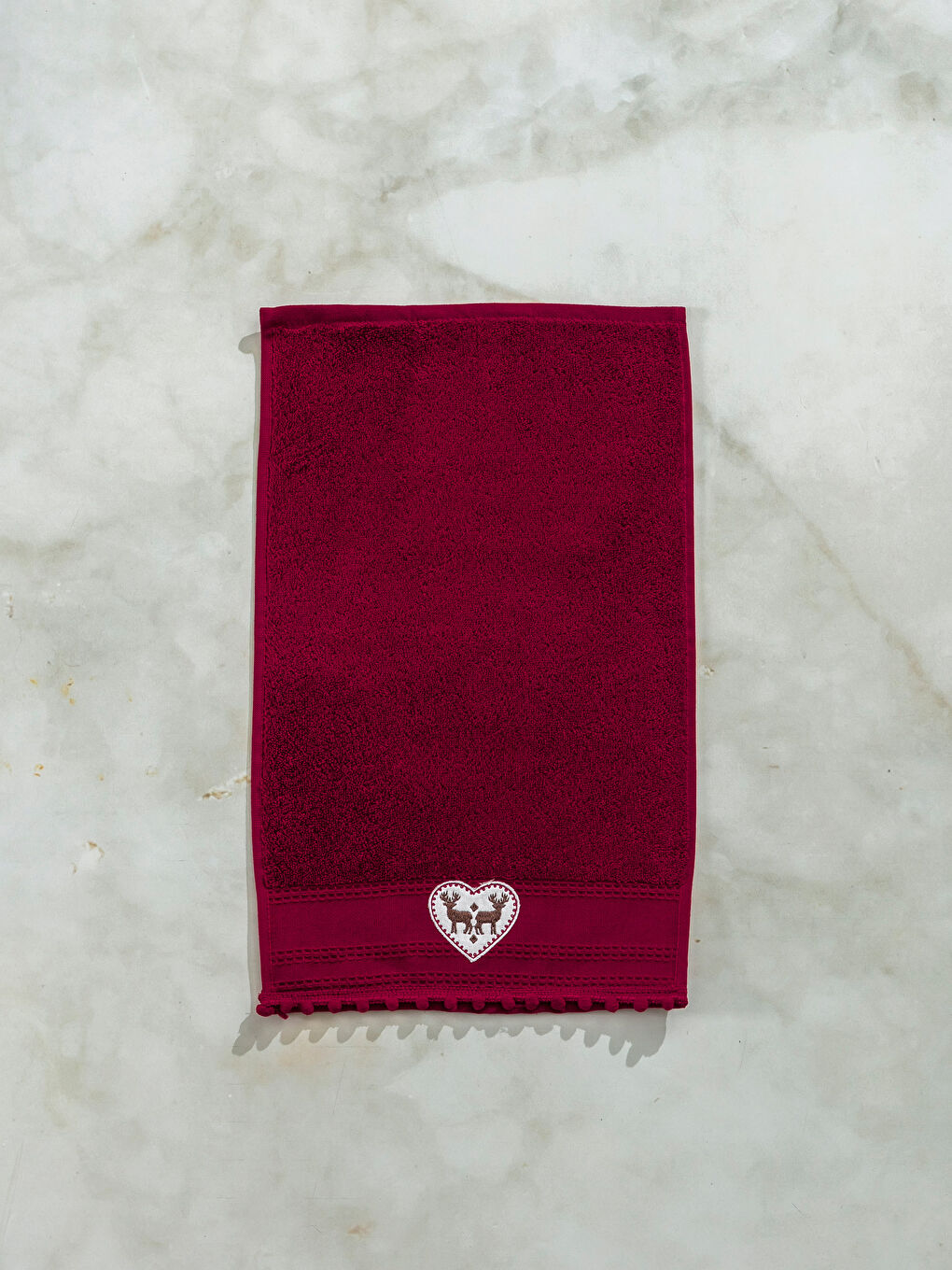 Serviette d'invité ROUGE-1