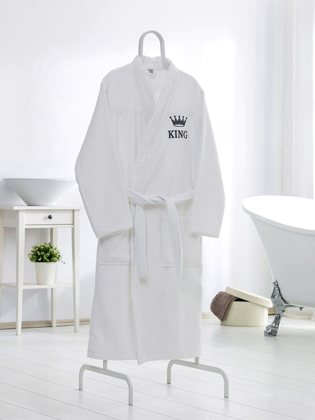 LCW HOME Mann WEISS Bademantel -8SH857Z8-J5E