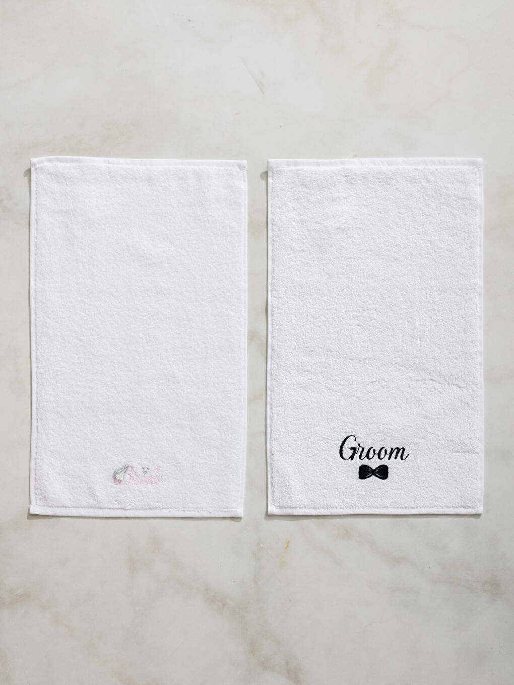 Serviette d'invité BLANC-1