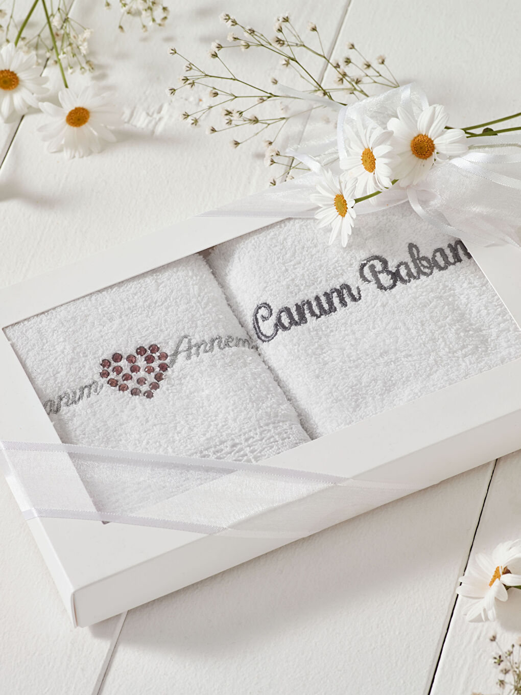 Serviette d'invité BLANC