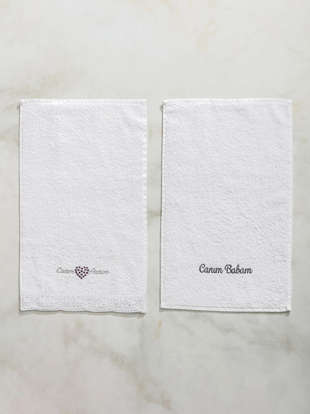 Serviette d'invité BLANC-2