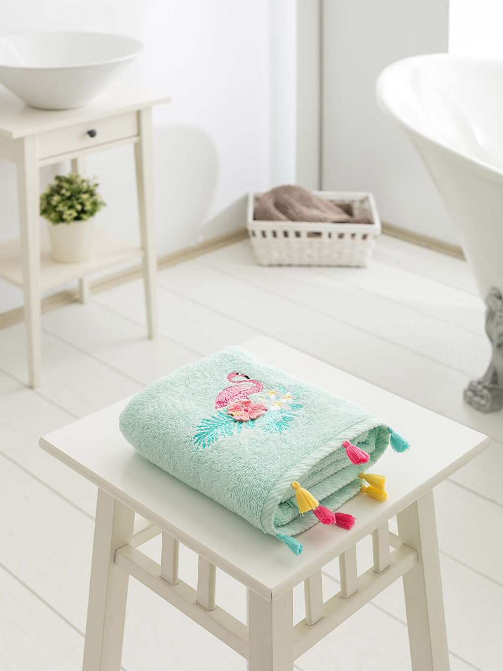 LCW HOME TURQUOISE Hand Towel -8SD762Z8-FTC