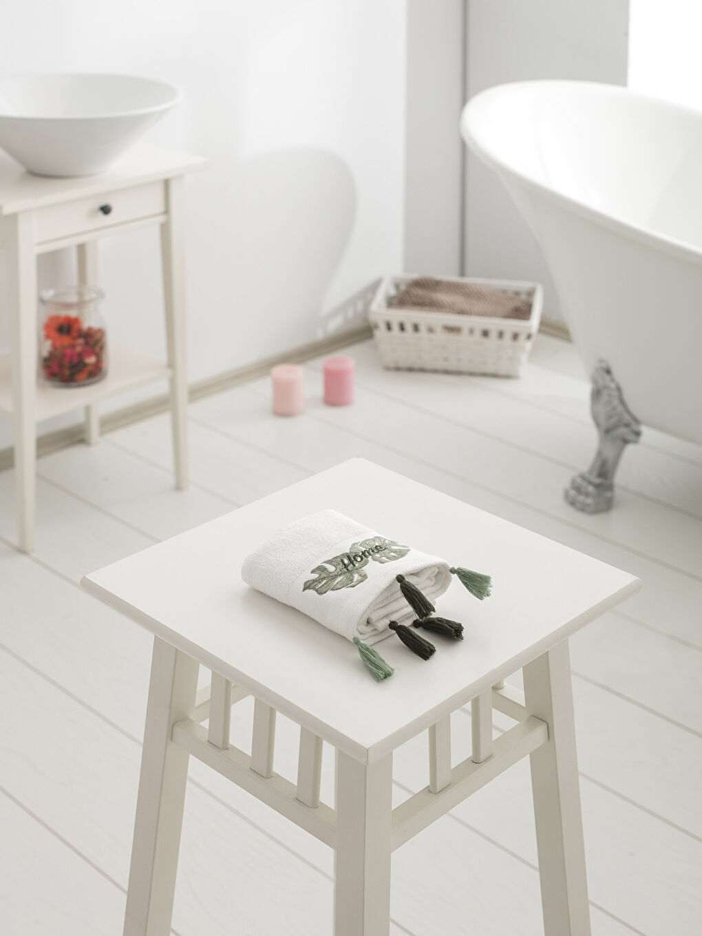 Serviette d'invité BLANC