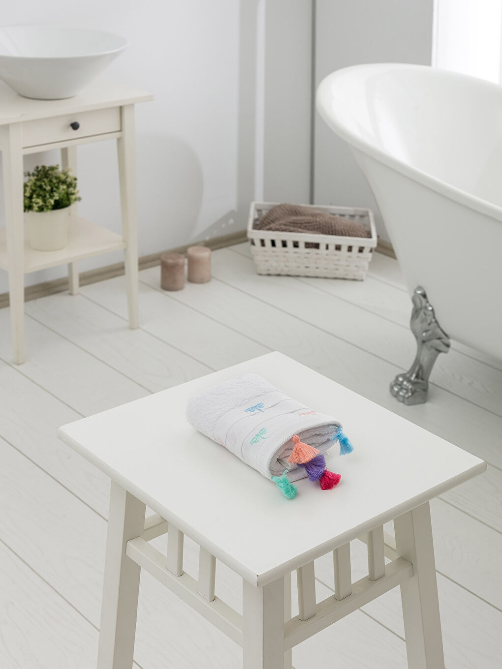 Serviette d'invité BLANC