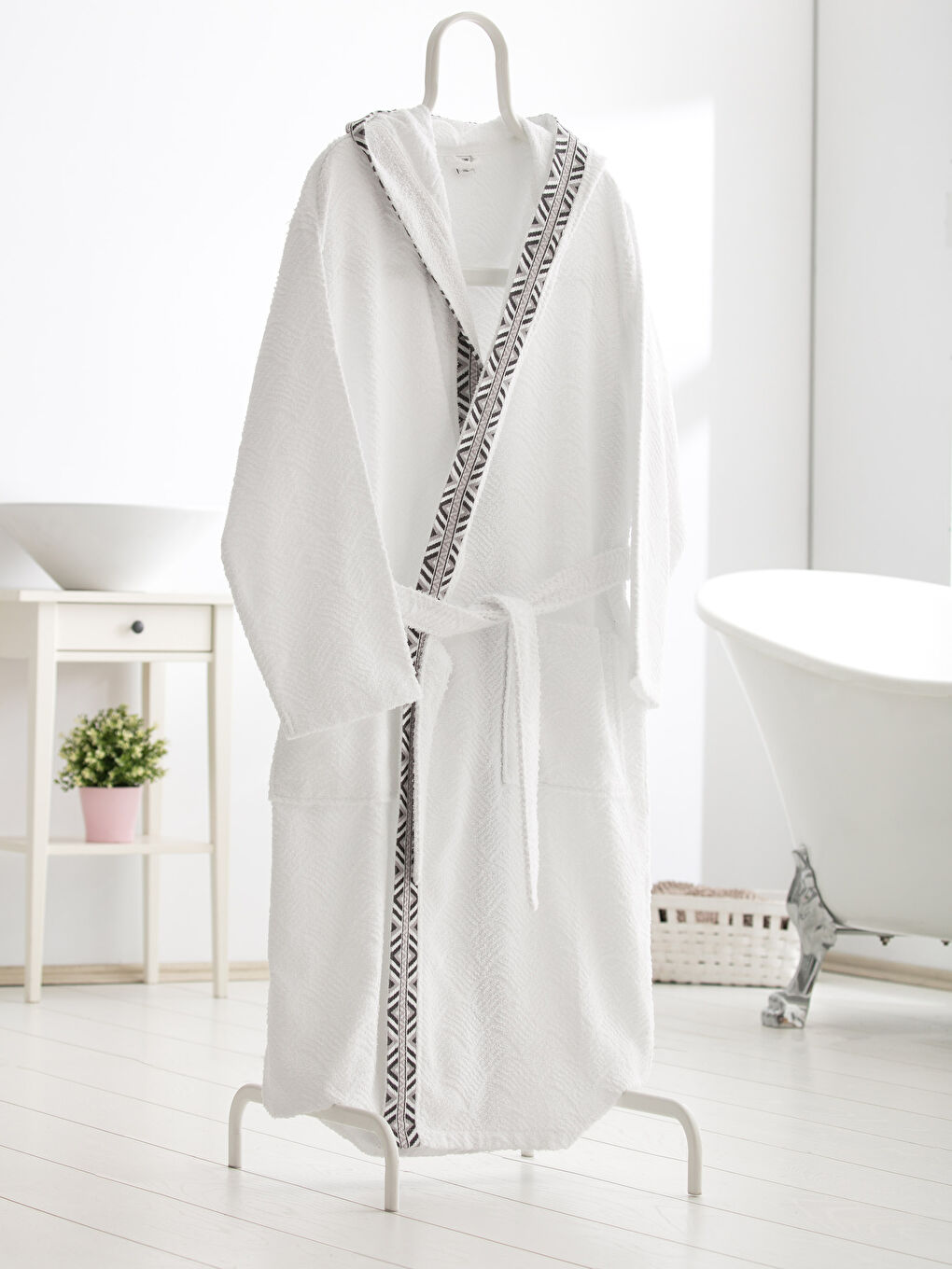 BELA Muški bade mantil Muškarac