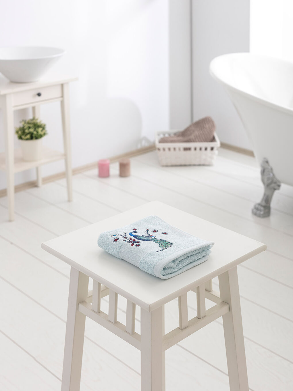 Açık Mavi El Havlusu