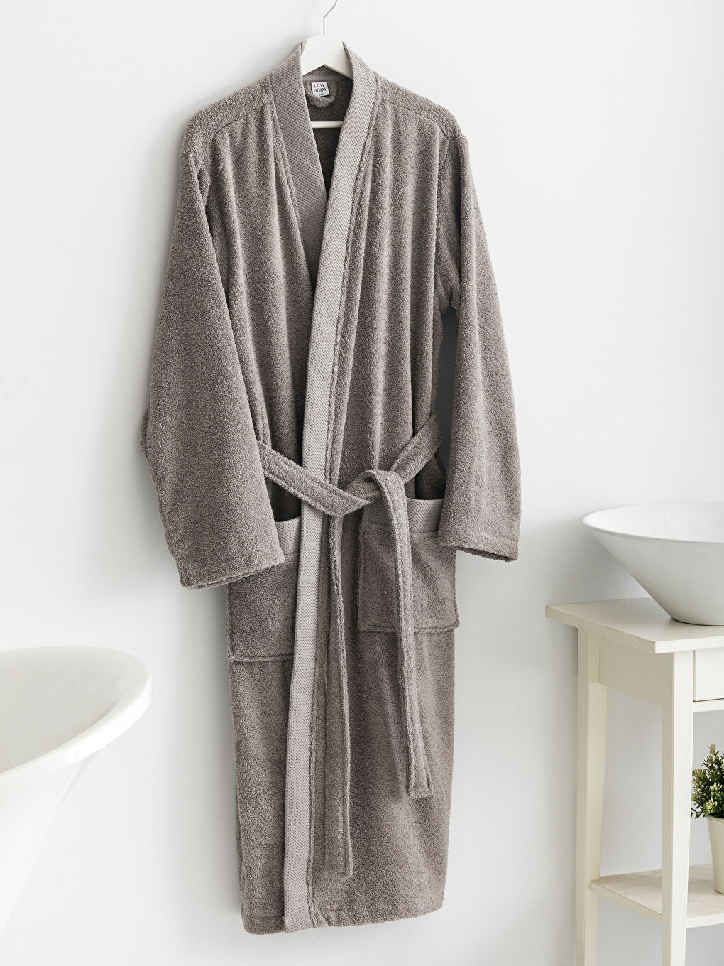 Açık Kahverengi Erkek Bornoz