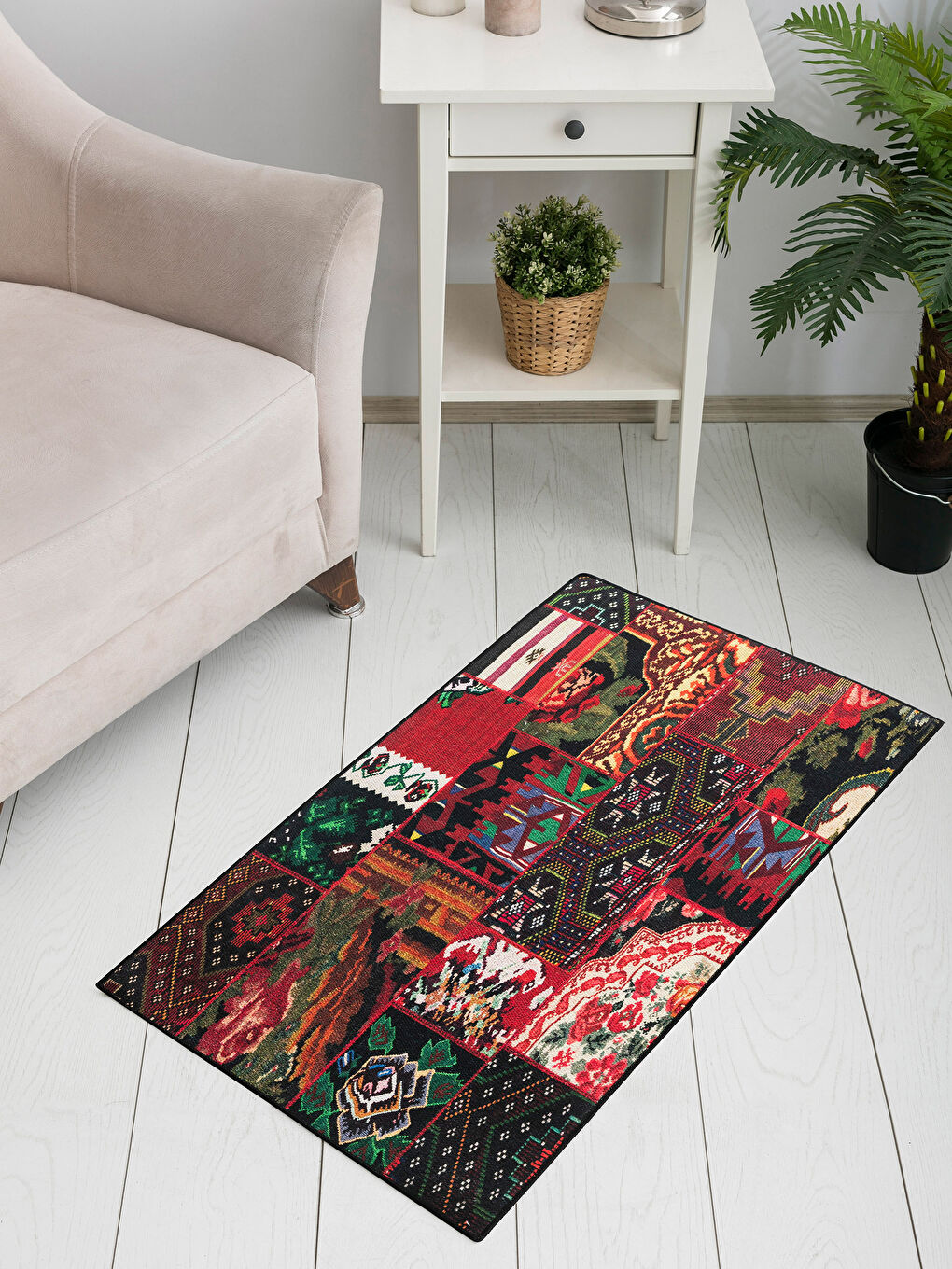 Karışık Baskılı Banyo Paspası