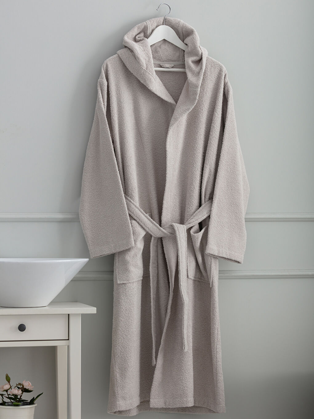 BEŽ Muški bade mantil Muškarac