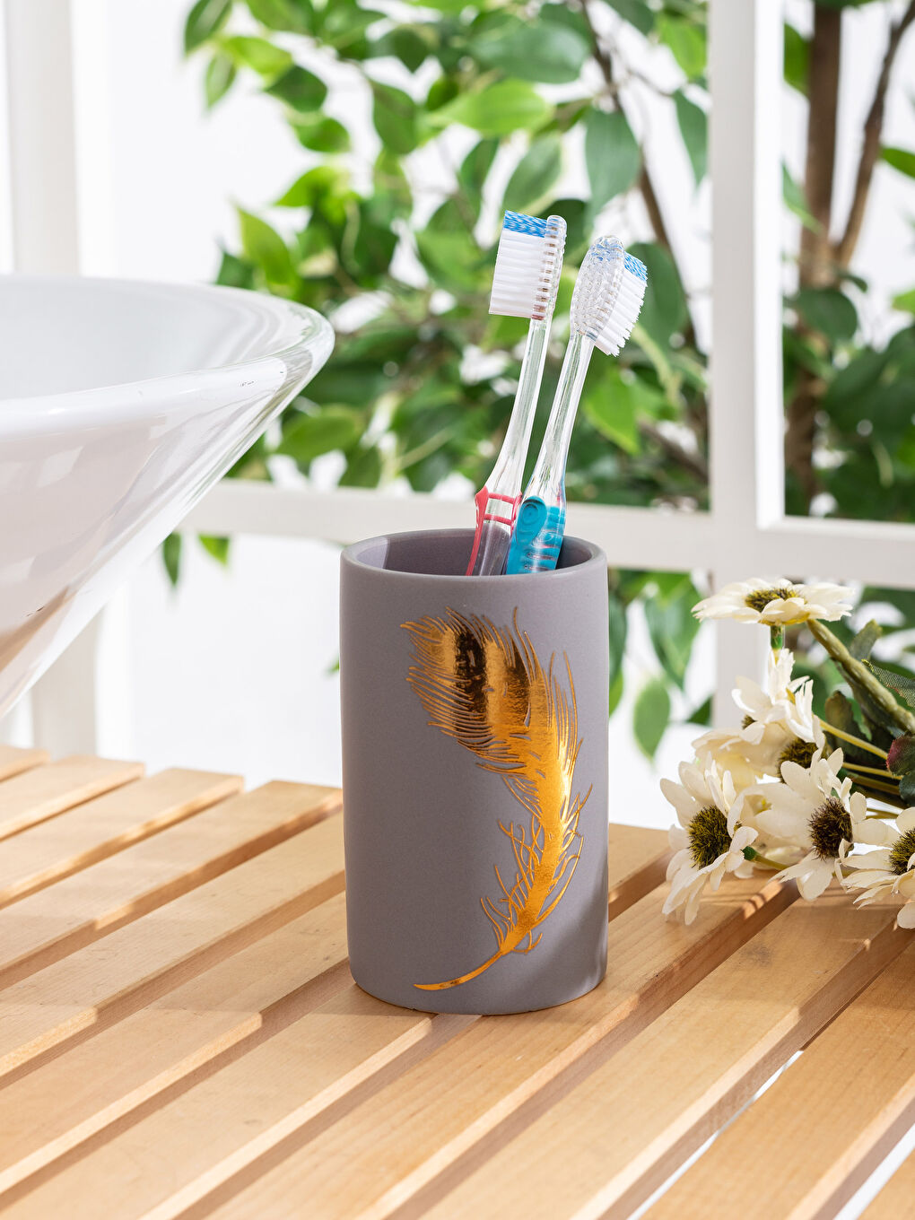 Sarı Diş Fırçası Kabı