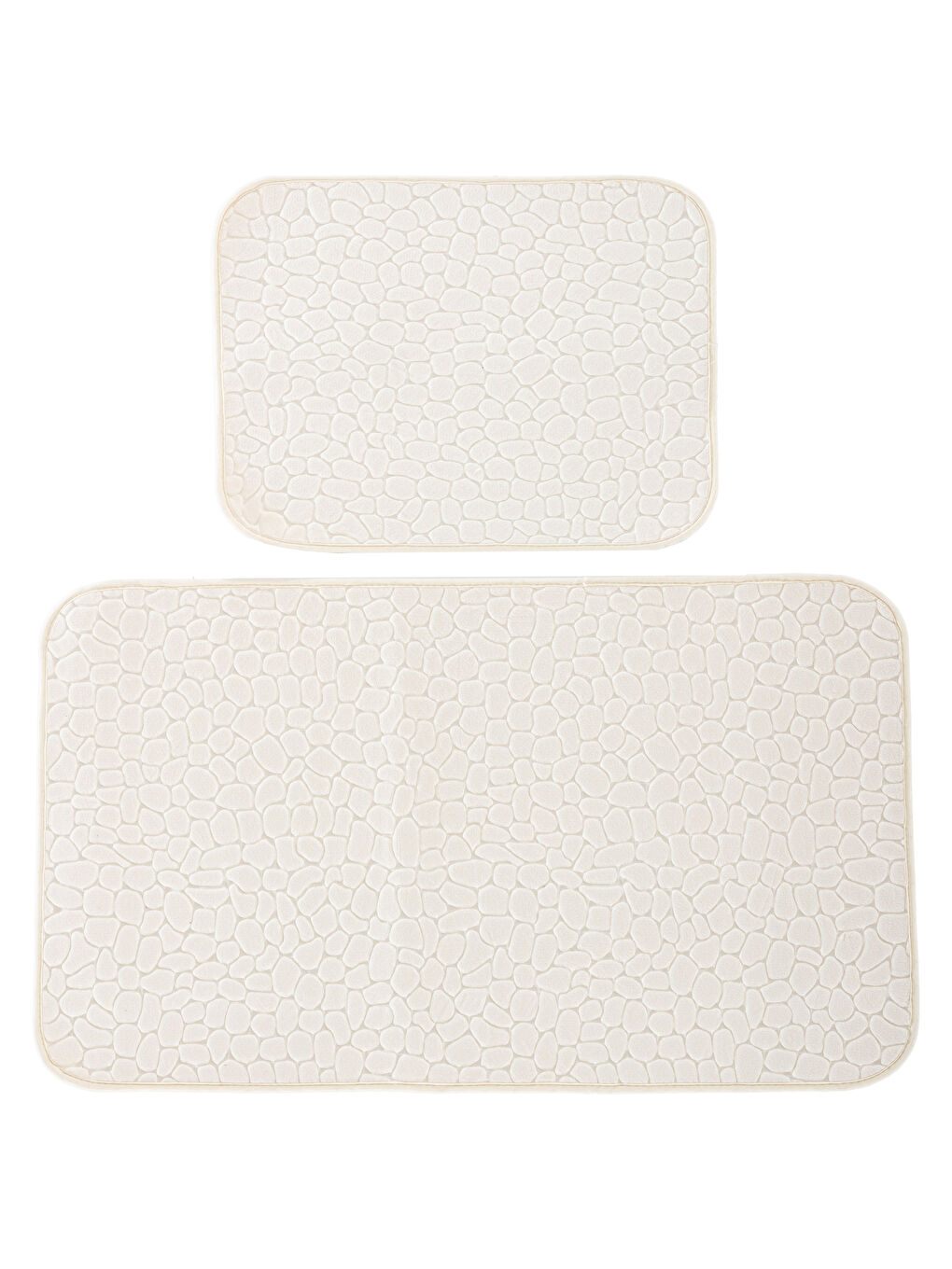 Ekru Ecru Banyo Paspası-1