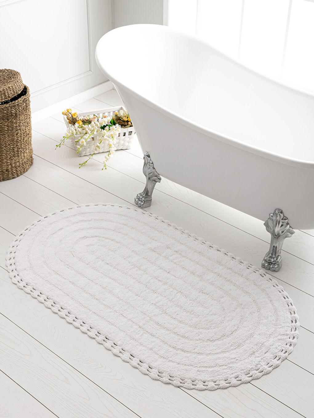 WHITE Bath Mat