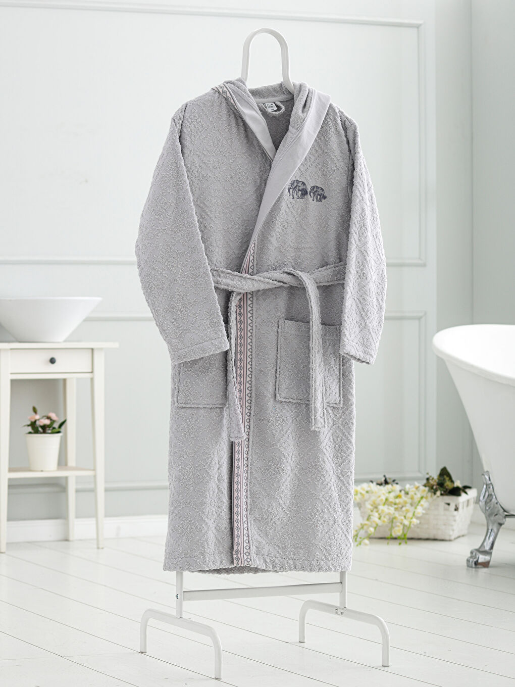 Peignoir femme GRIS Femme