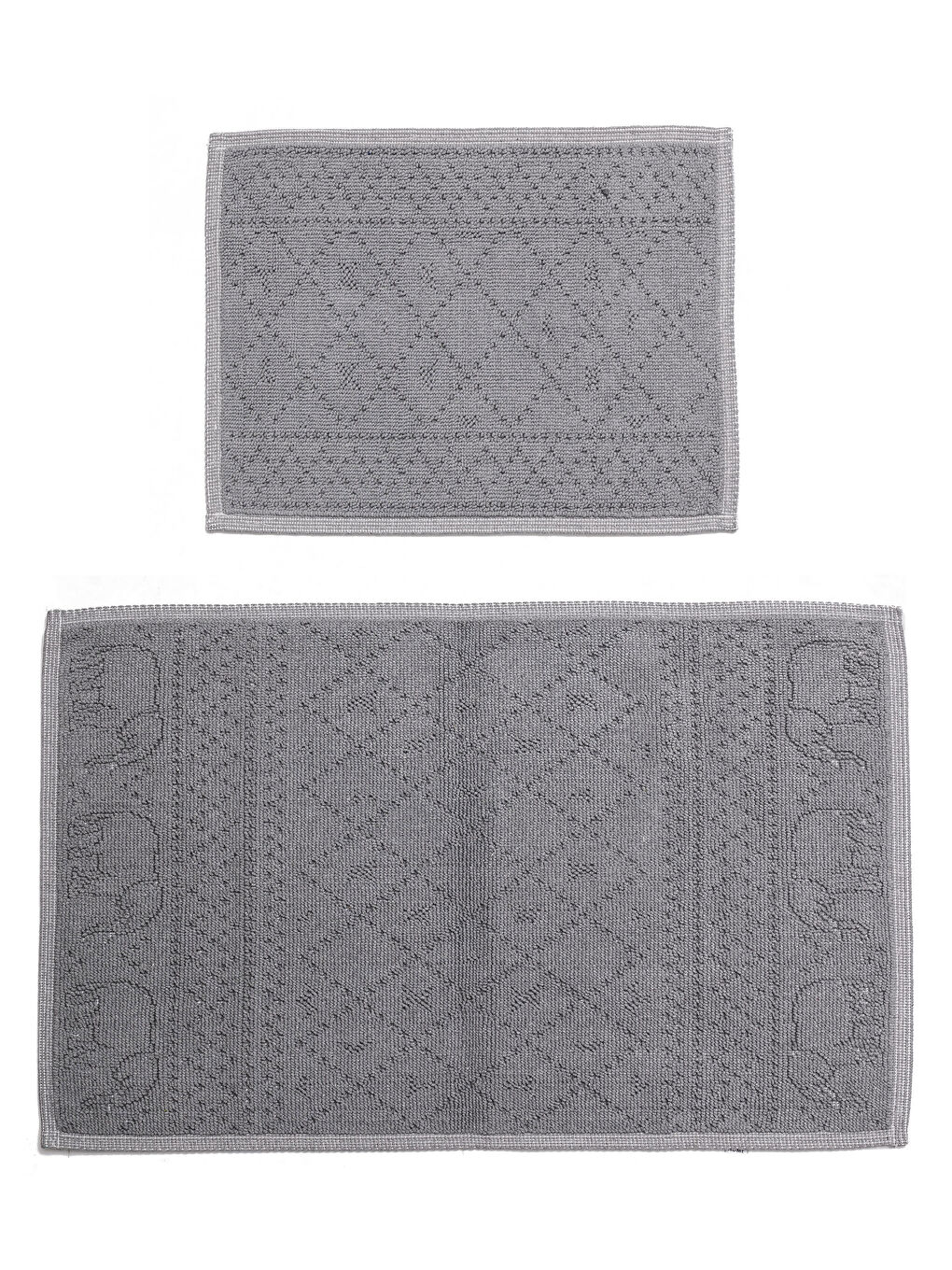 Gri Banyo Paspası 2'li-1