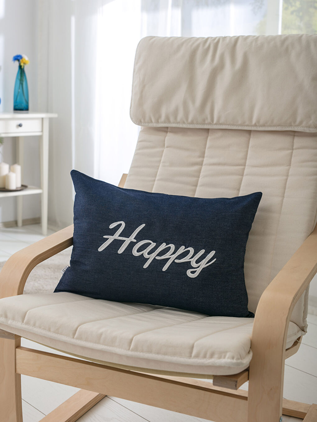 Orta İndigo Rodeo Kırlent