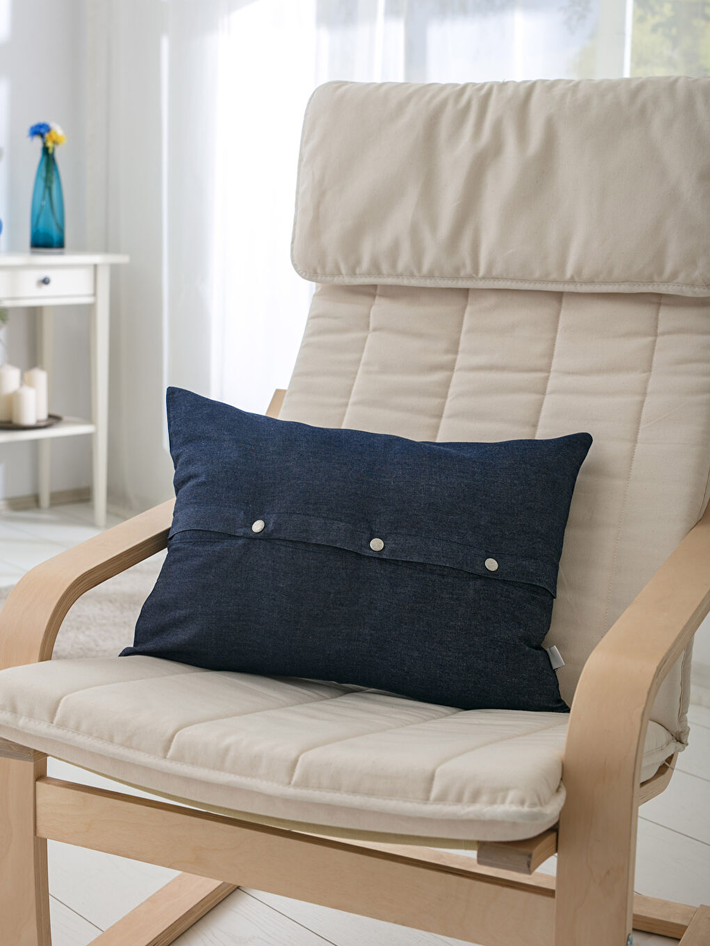 Orta İndigo Rodeo Kırlent-1