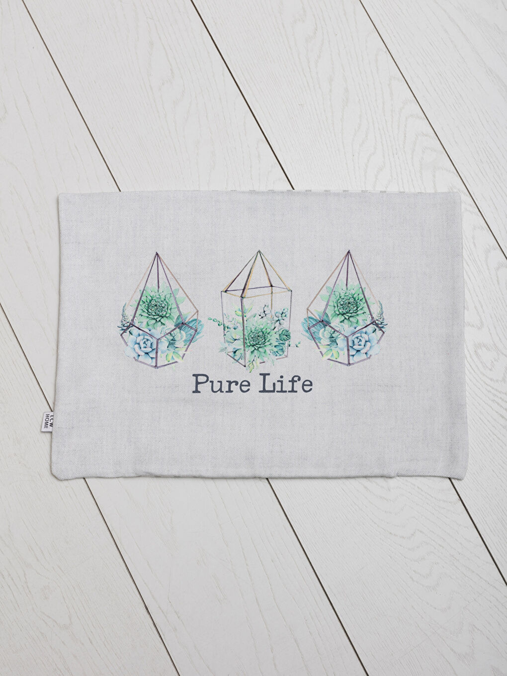 Yeşil Baskılı Kırlent-3