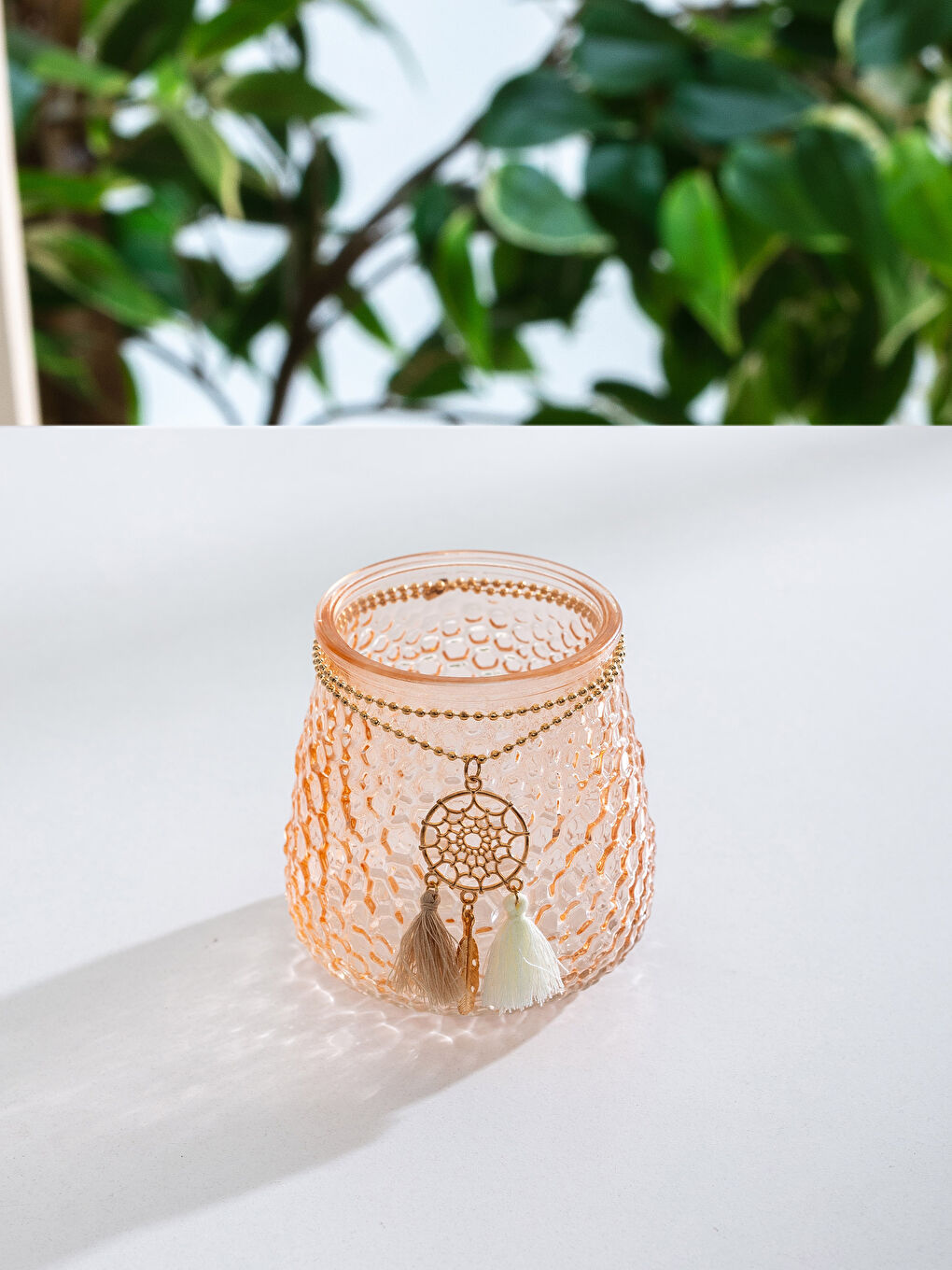 Sarı Altın Baskılı Mumluk-1