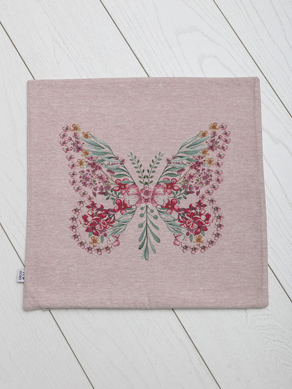 Pembe Baskılı Kırlent-2