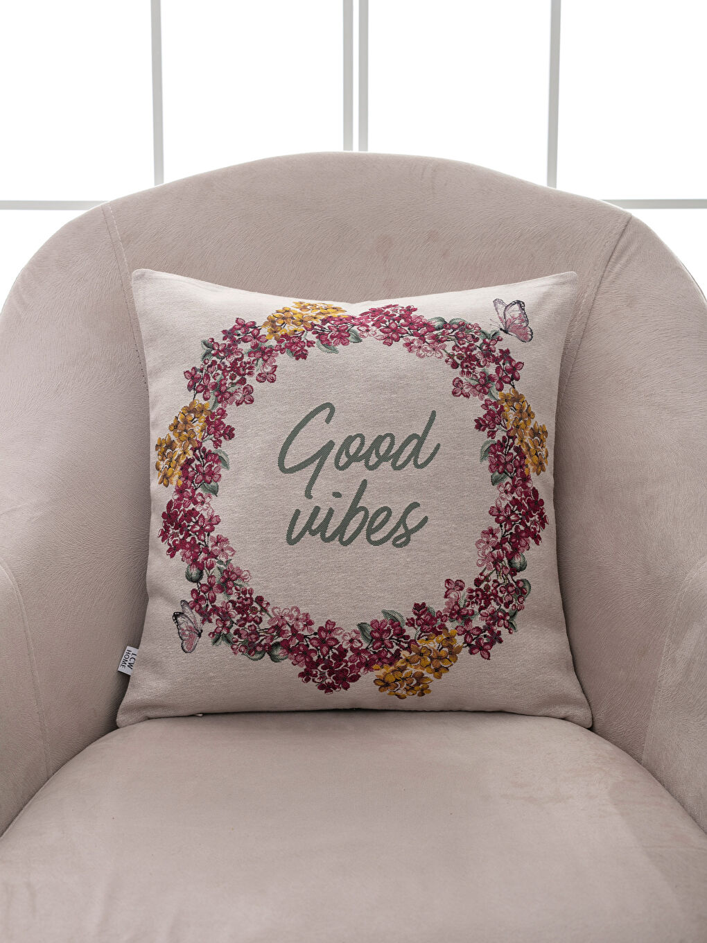 Karışık Baskılı Kırlent Kılıfı-1