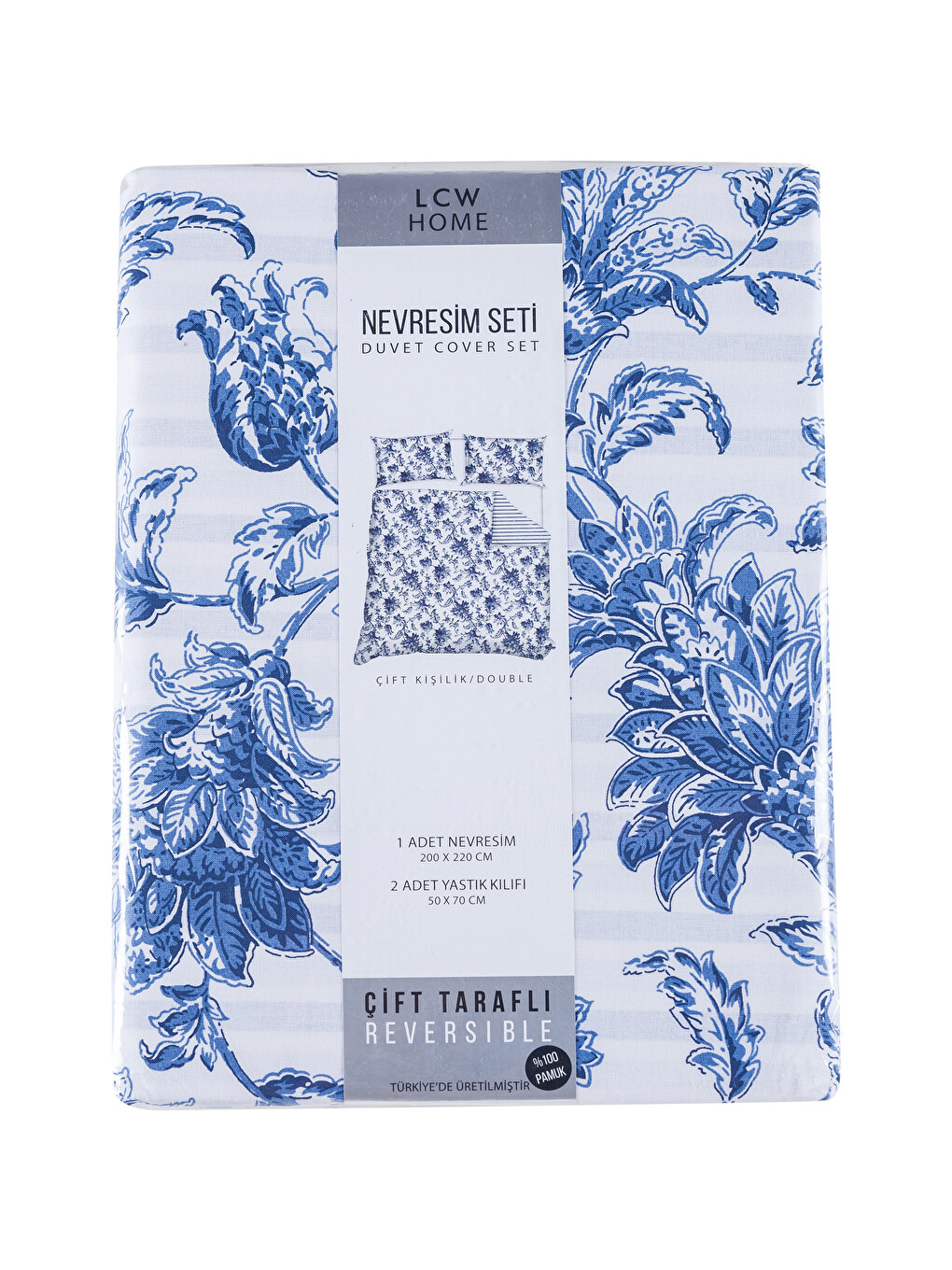 Navy Double Duvet Cover Set-5