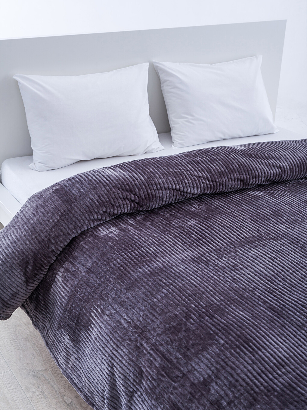 Unisex Anthracite Double Blanket