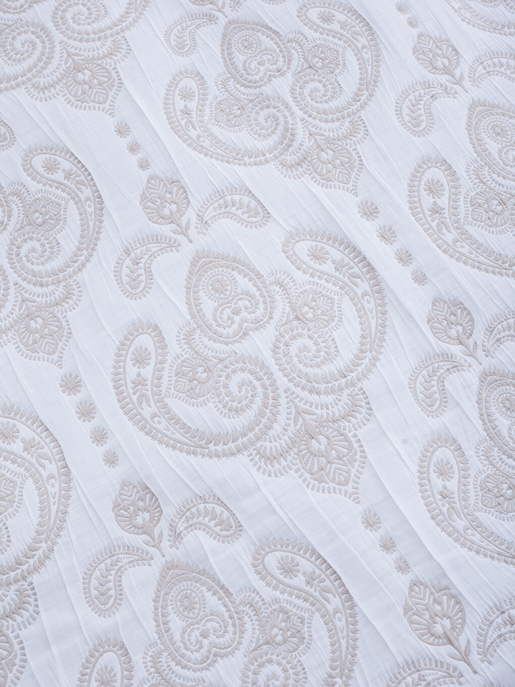 БЕЖЕВИЙ Покривало на двоспальне ліжко-4