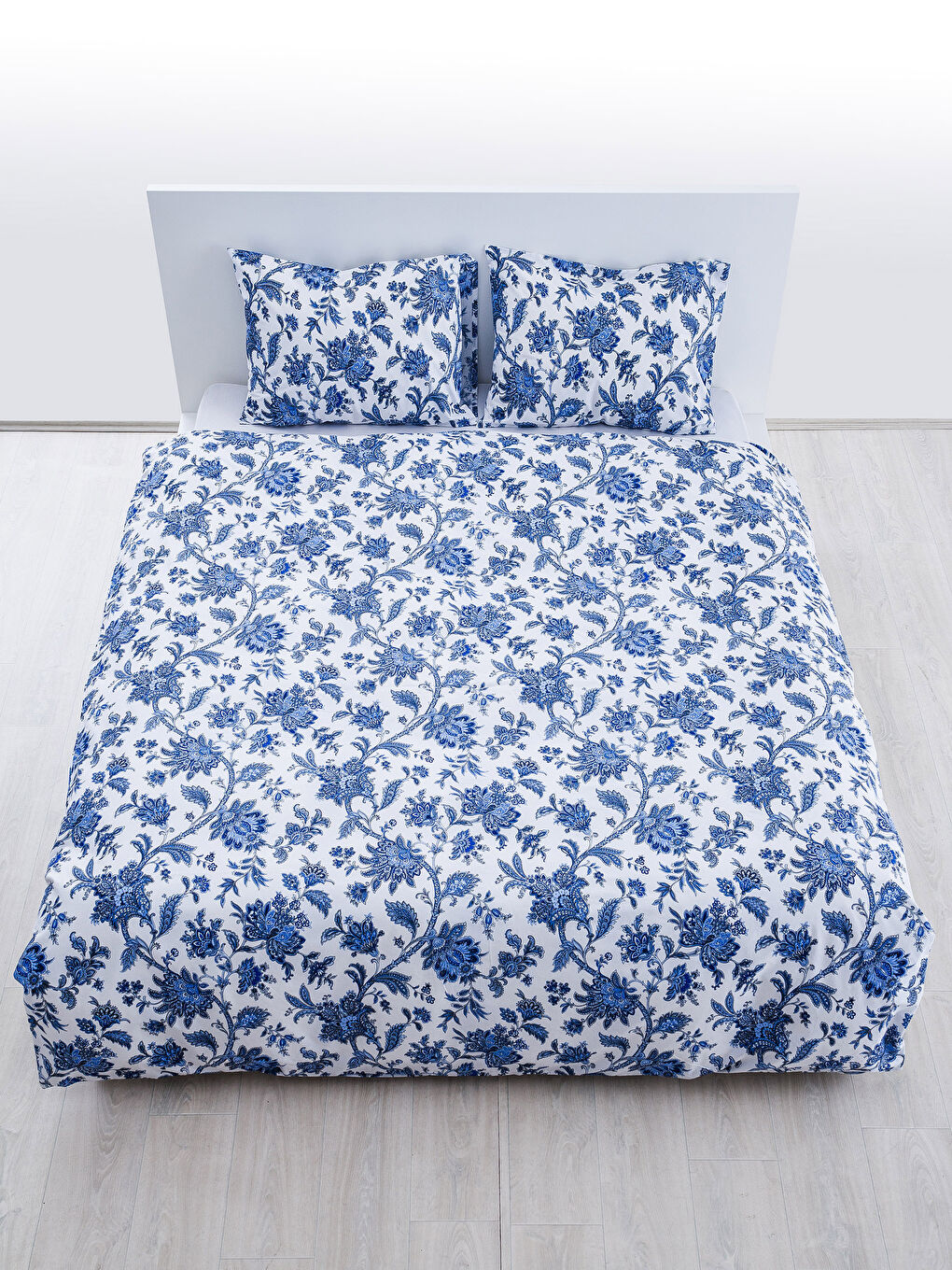 Mavi Baskılı Çift Kişilik Nevresim Seti-1