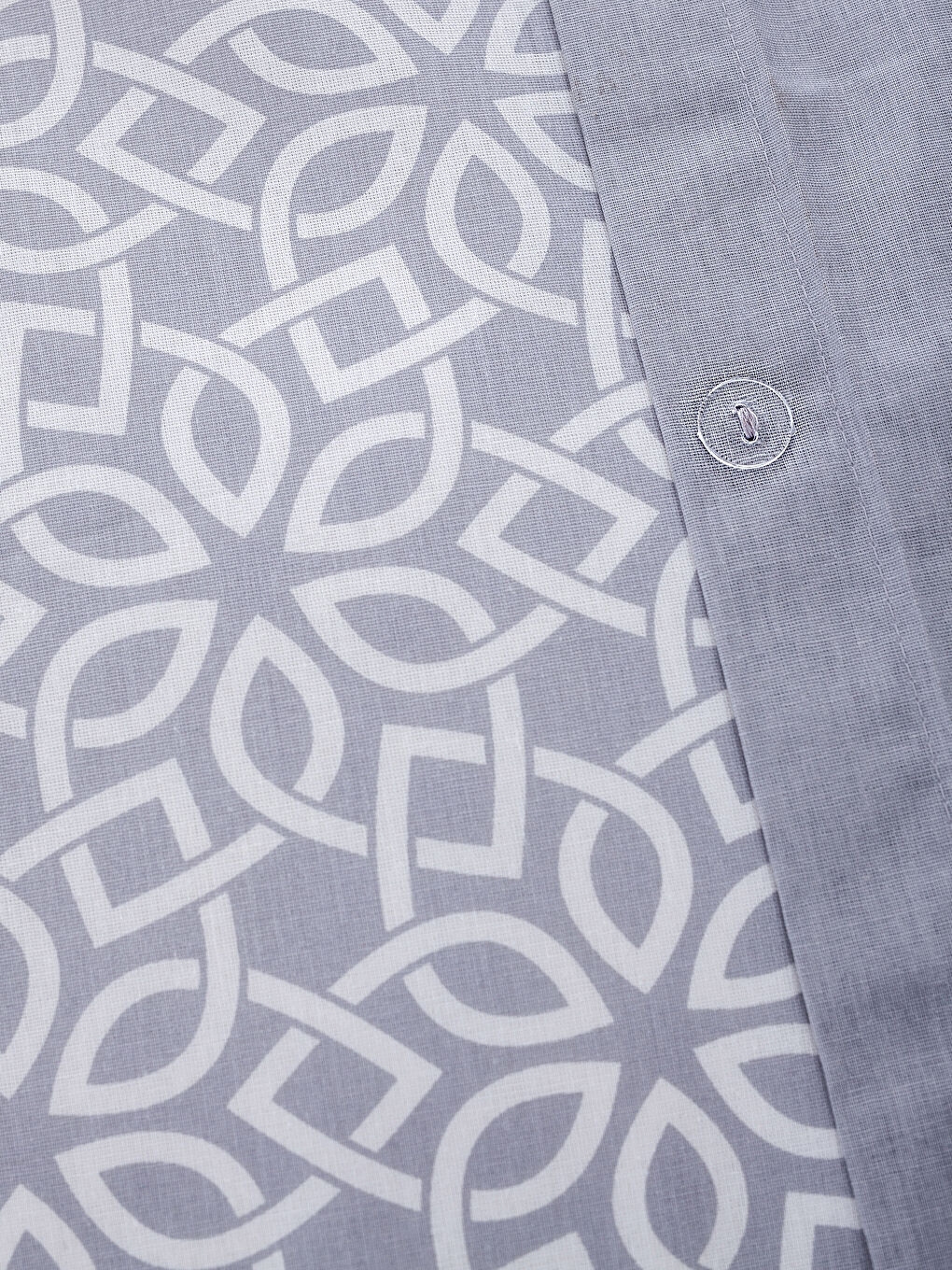 Gri Baskılı Çift Kişilik Nevresim Seti-4