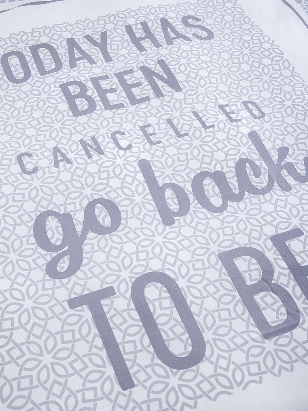 Gri Baskılı Çift Kişilik Nevresim Seti-5