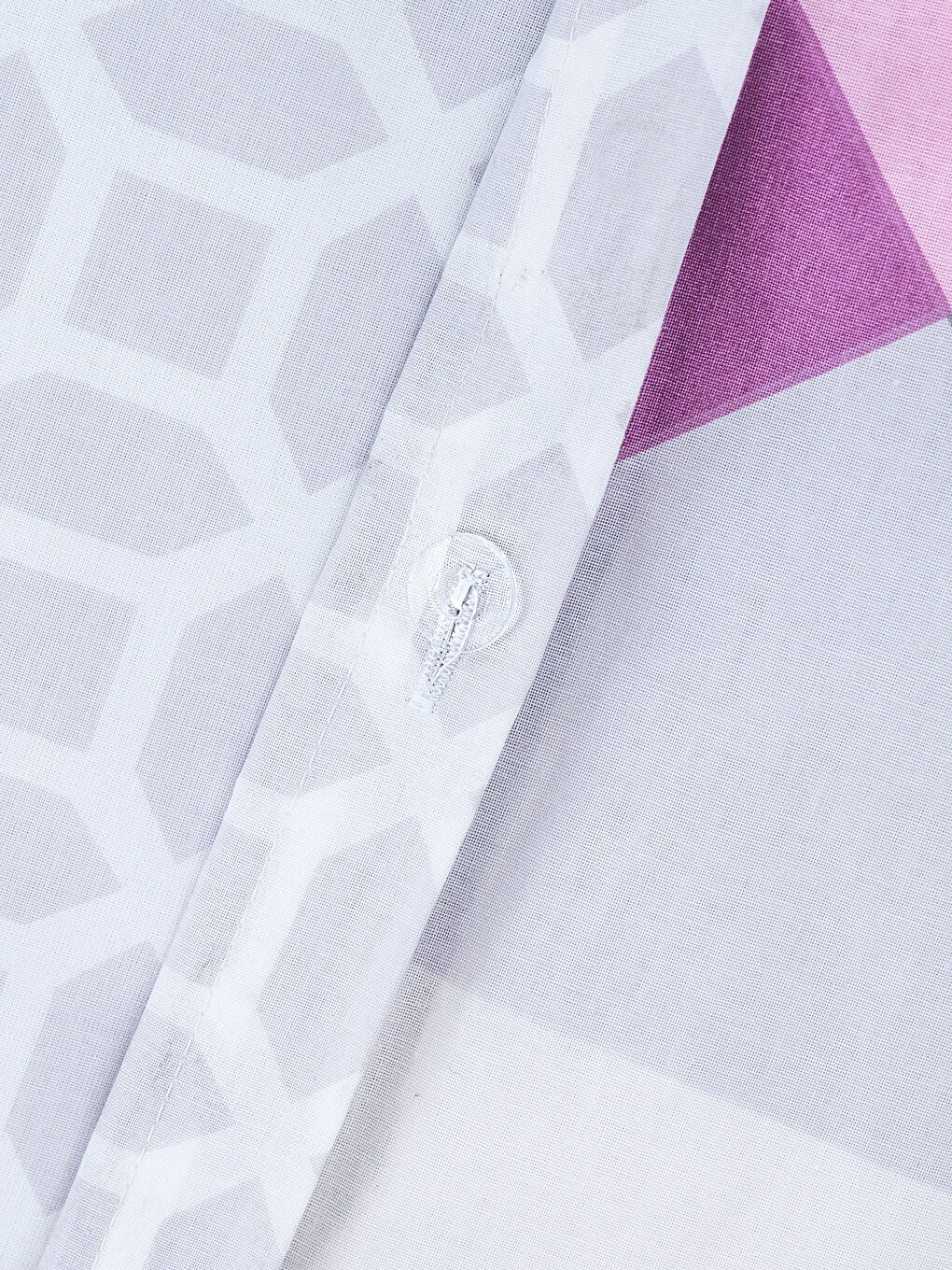 Pembe Baskılı Tek Kişilik Nevresim Seti-3