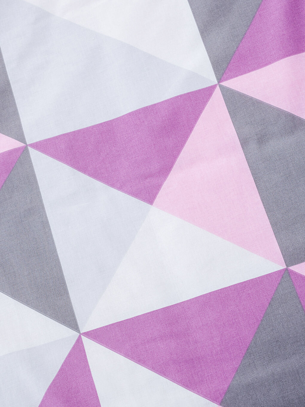 Pembe Baskılı Tek Kişilik Nevresim Seti-4