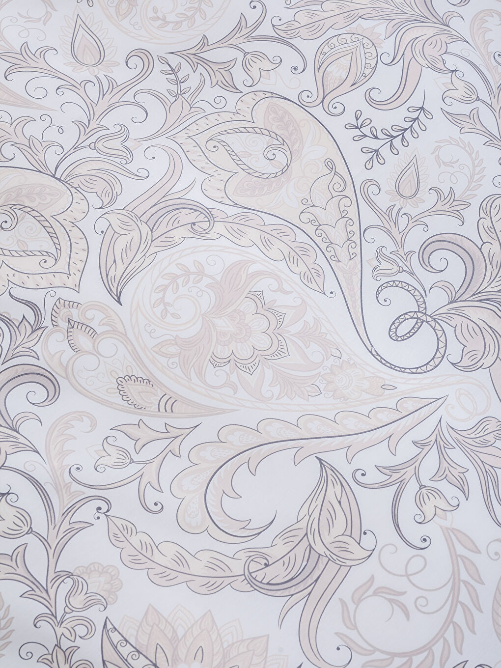 Bej Baskılı Çift Kişilik Nevresim Seti-5