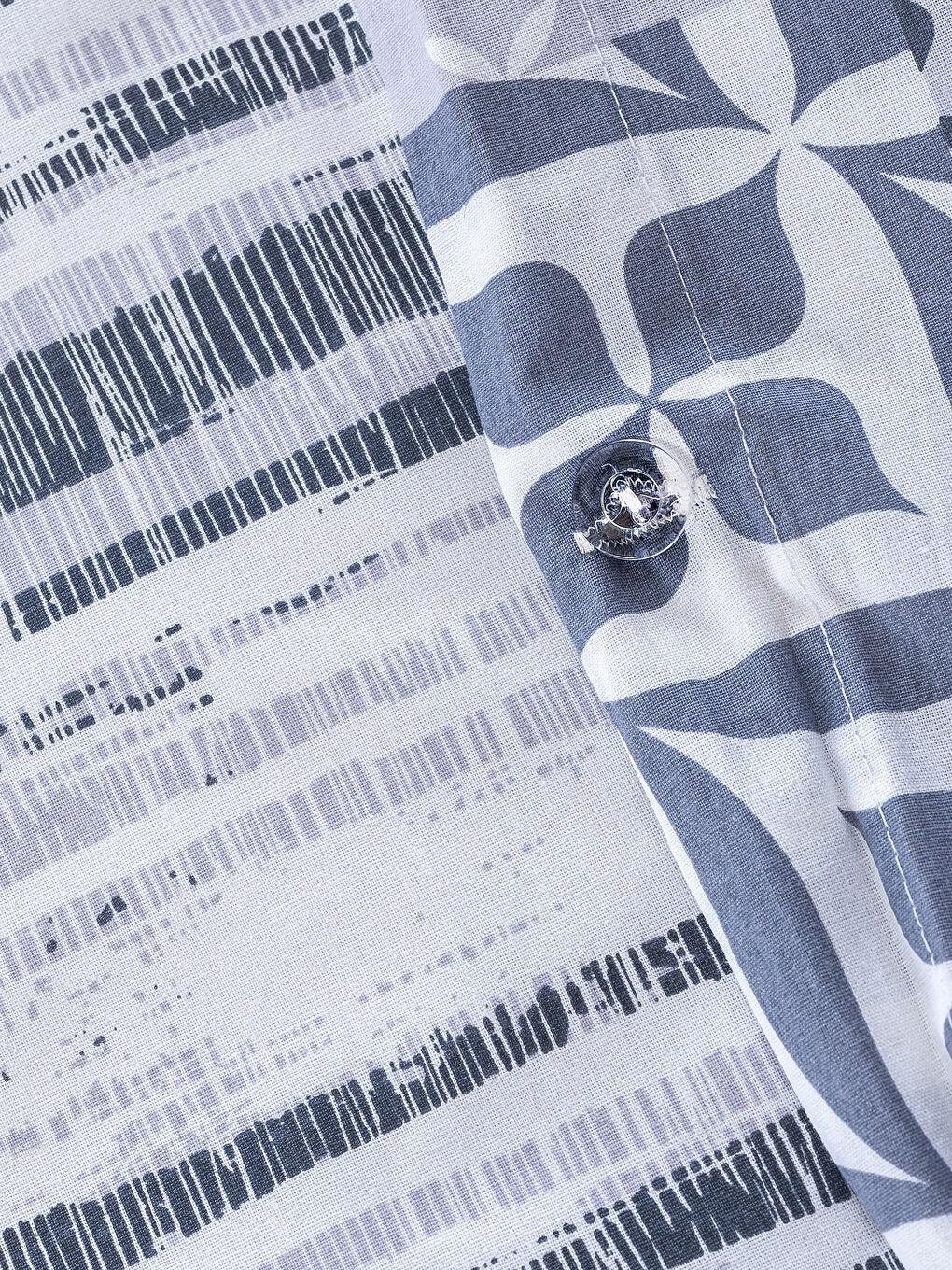 Gri Baskılı Tek Kişilik Nevresim Seti-3