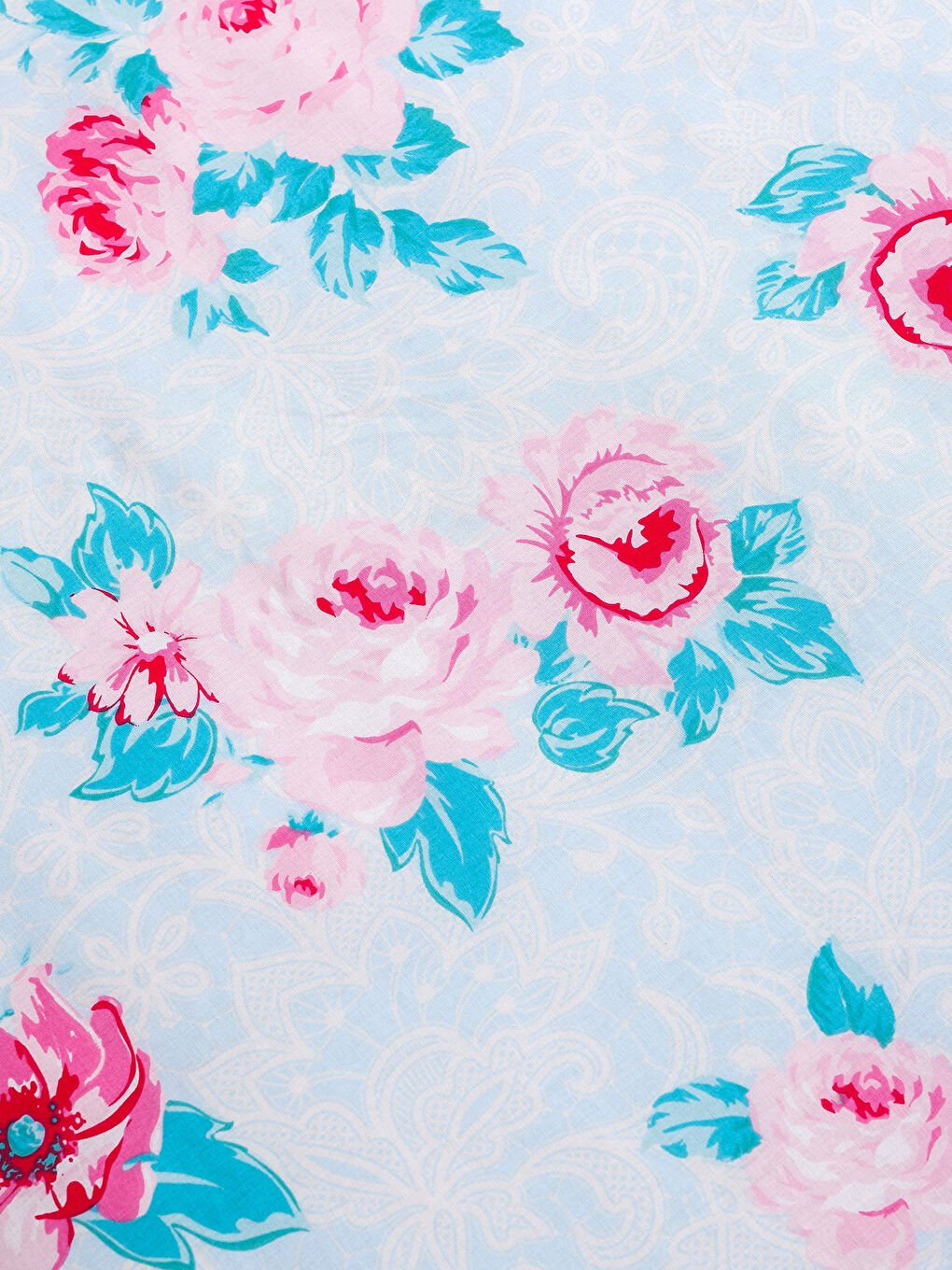 Mavi Baskılı Tek Kişilik Nevresim Seti-4