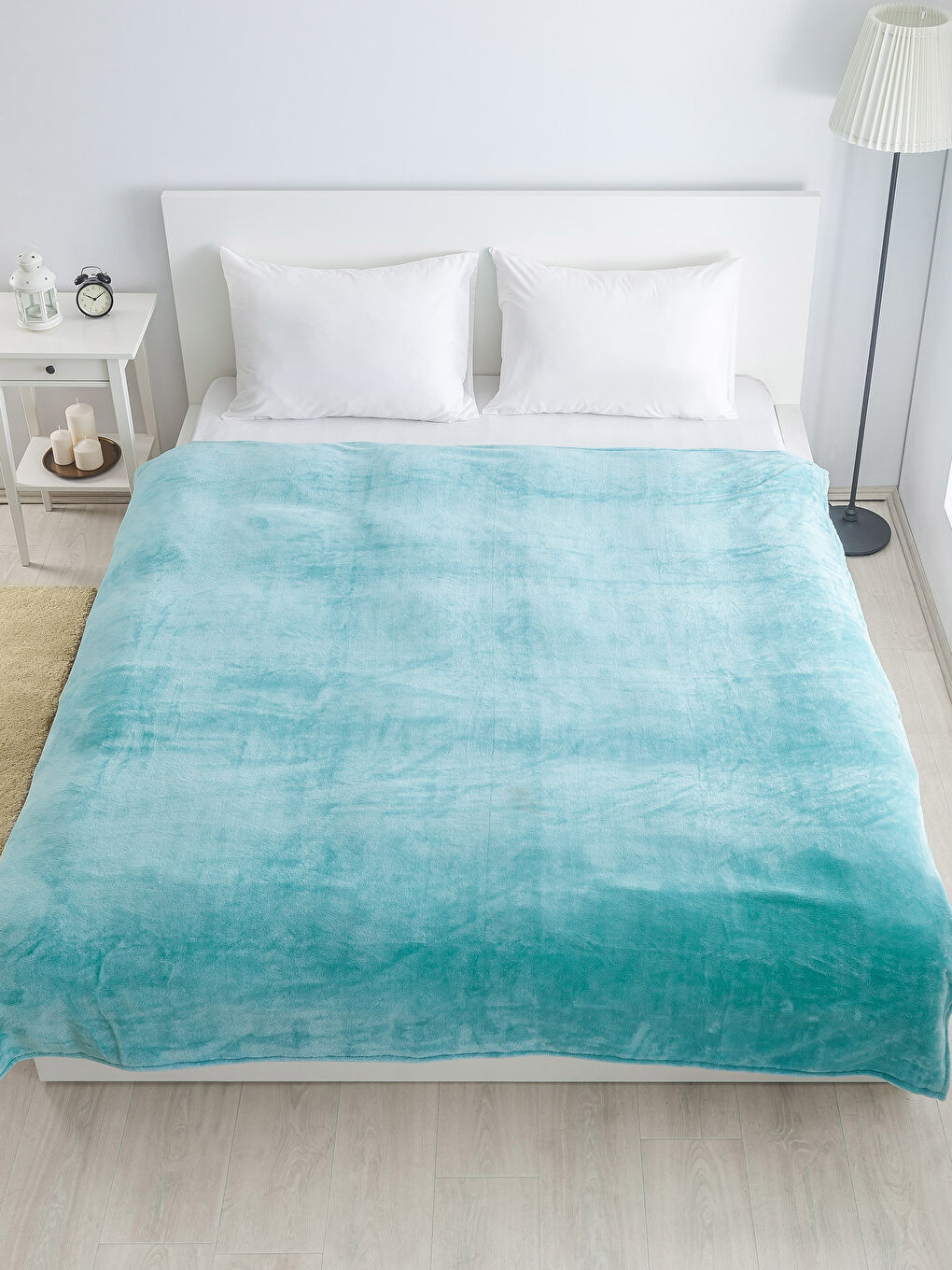 Turkuaz Çift Kişilik Battaniye-1