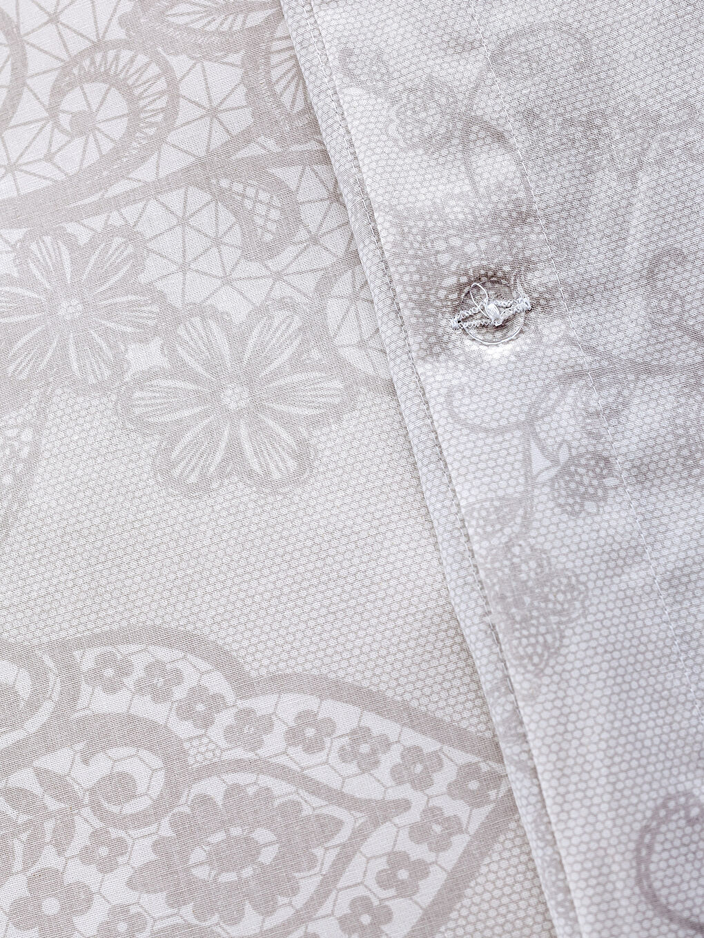 Bej Baskılı Çift Kişilik Nevresim Seti-3