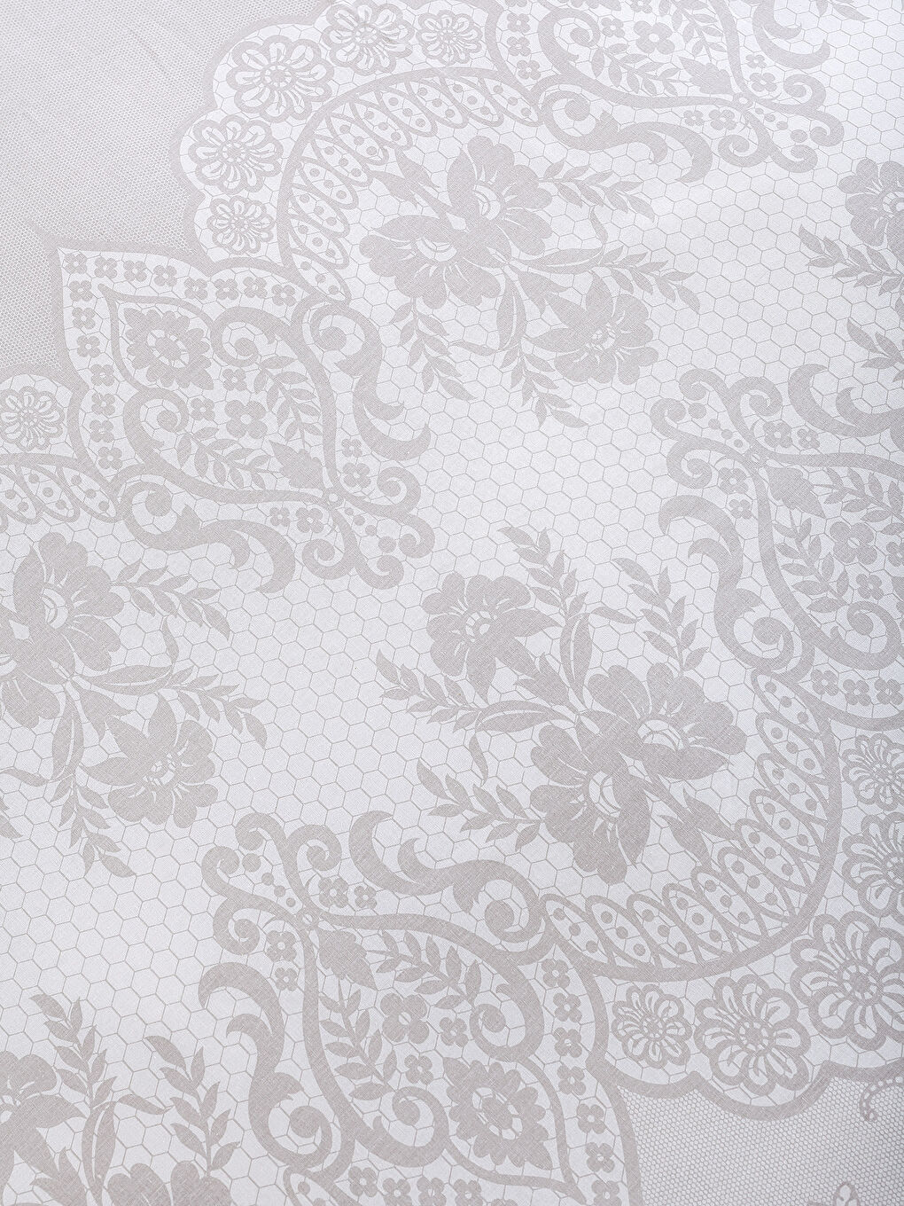 Bej Baskılı Çift Kişilik Nevresim Seti-4