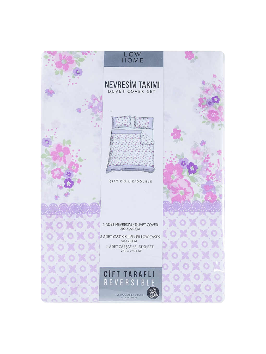 PINK Double Duvet Cover Full Set-6